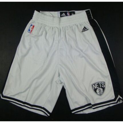 Brooklyn Nets White NBA Shorts