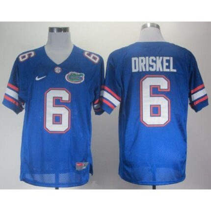 Gators #6 Jeff Driskel Blue Stitched NCAA Jersey