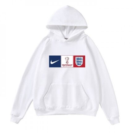 Men's England World Cup Soccer Hoodie White