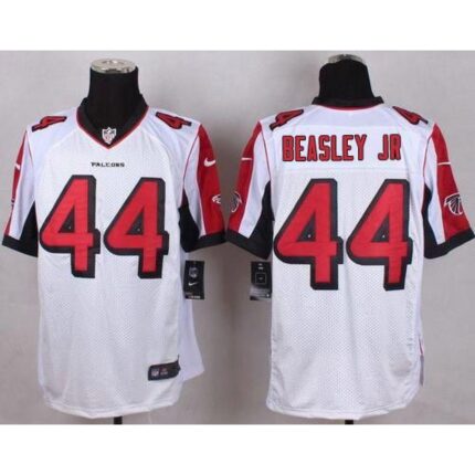 Nike Falcons #44 Vic Beasley Jr White Men's Stitched NFL Elite Jersey