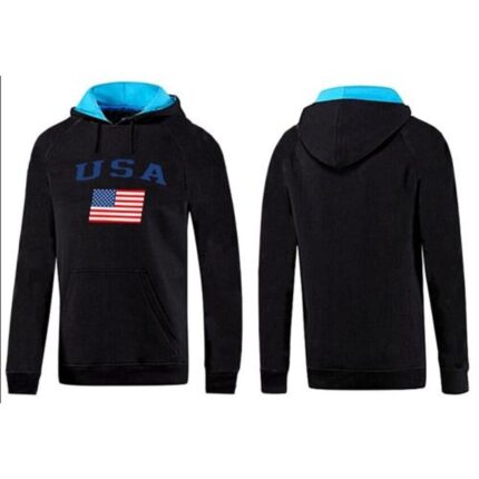 Olympic Team USA Pullover Hoodie Black & Blue