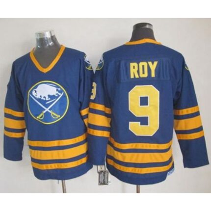 Sabres #9 Derek Roy Navy Blue CCM Throwback Stitched NHL Jersey
