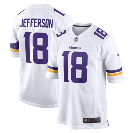 Justin Jefferson Minnesota Vikings Nike Game Jersey - Whiteuff08YOUTHuff09
