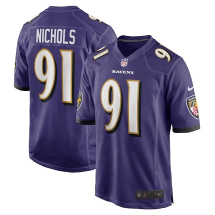 Rayshad Nichols Baltimore Ravens Nike Game Jersey - Purple