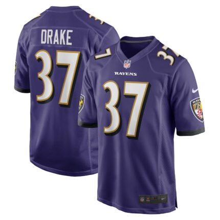 Kenyan Drake Baltimore Ravens Nike Game Jersey - Purple