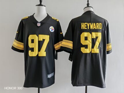 Men's Pittsburgh Steelers Cam Heyward Nike Jersey - Black-yellow numbers