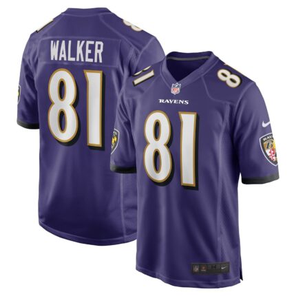 Devontez Walker Baltimore Ravens Nike Team Game Jersey - Purple