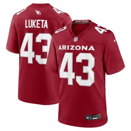 Jesse Luketa Arizona Cardinals Nike Team Game Jersey - Cardinal